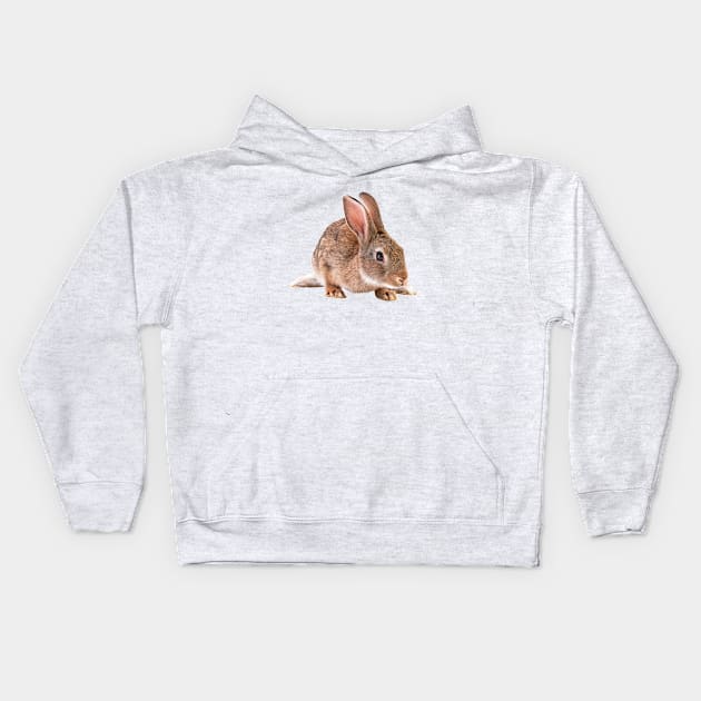 Cute Bunny Kids Hoodie by NerdsbyLeo